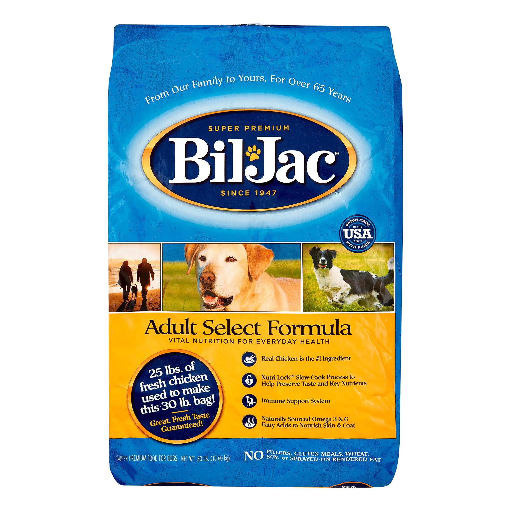 Bil-Jac Adult Select Chicken Recipe Dry Dog Food, 30 lbs.