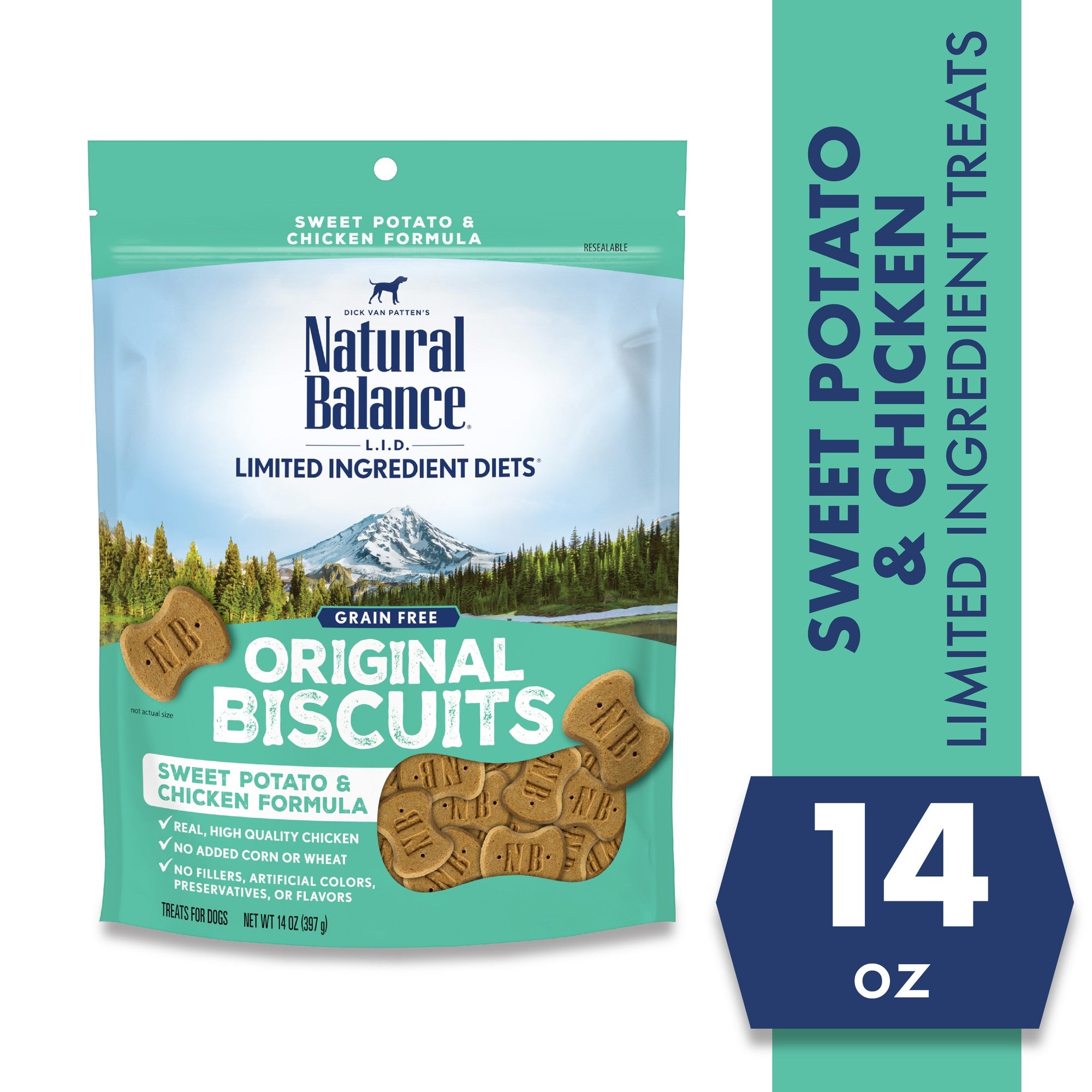 Natural Balance Limited Ingredient Chicken & Sweet Potato Dog Treats, 14 oz.