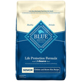 Blue Buffalo Senior Chicken & Brown Rice Dry Dog Food, 15 lbs.