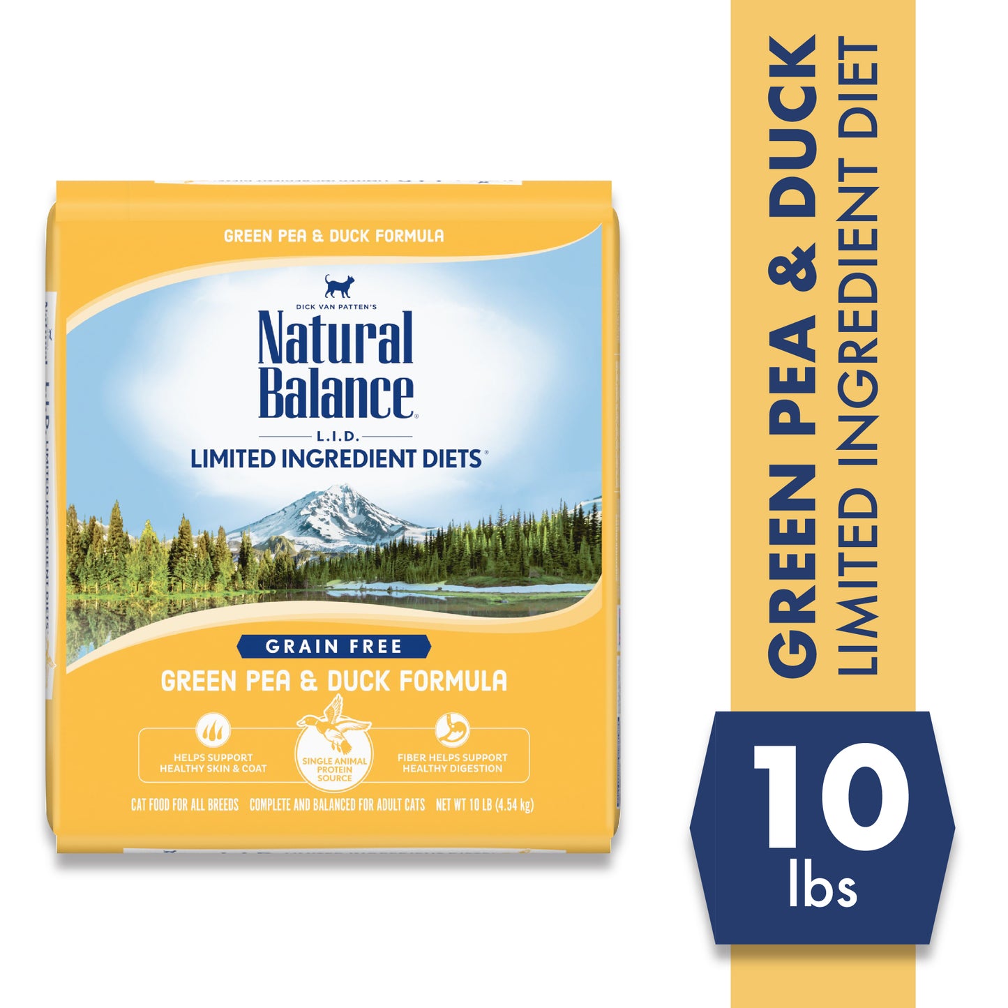 Natural Balance Limited Ingredient Duck & Green Pea Dry Cat Food, 10 lbs.