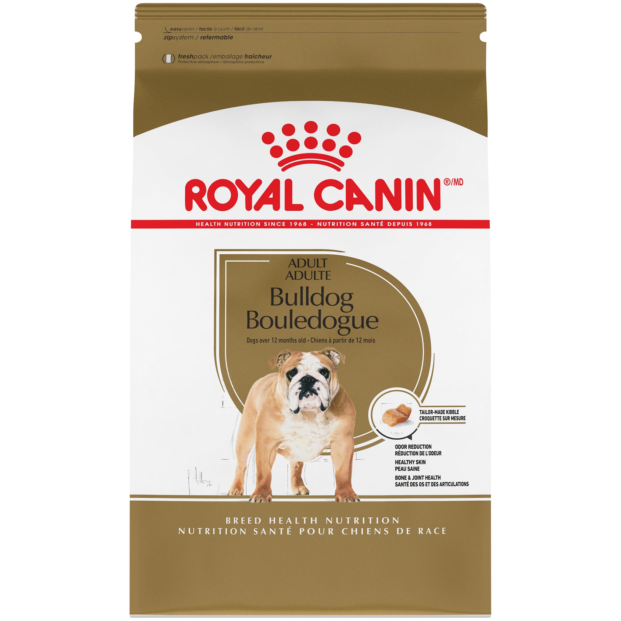 Royal Canin Bulldog Adult Dry Dog Food, 30 lbs Bag