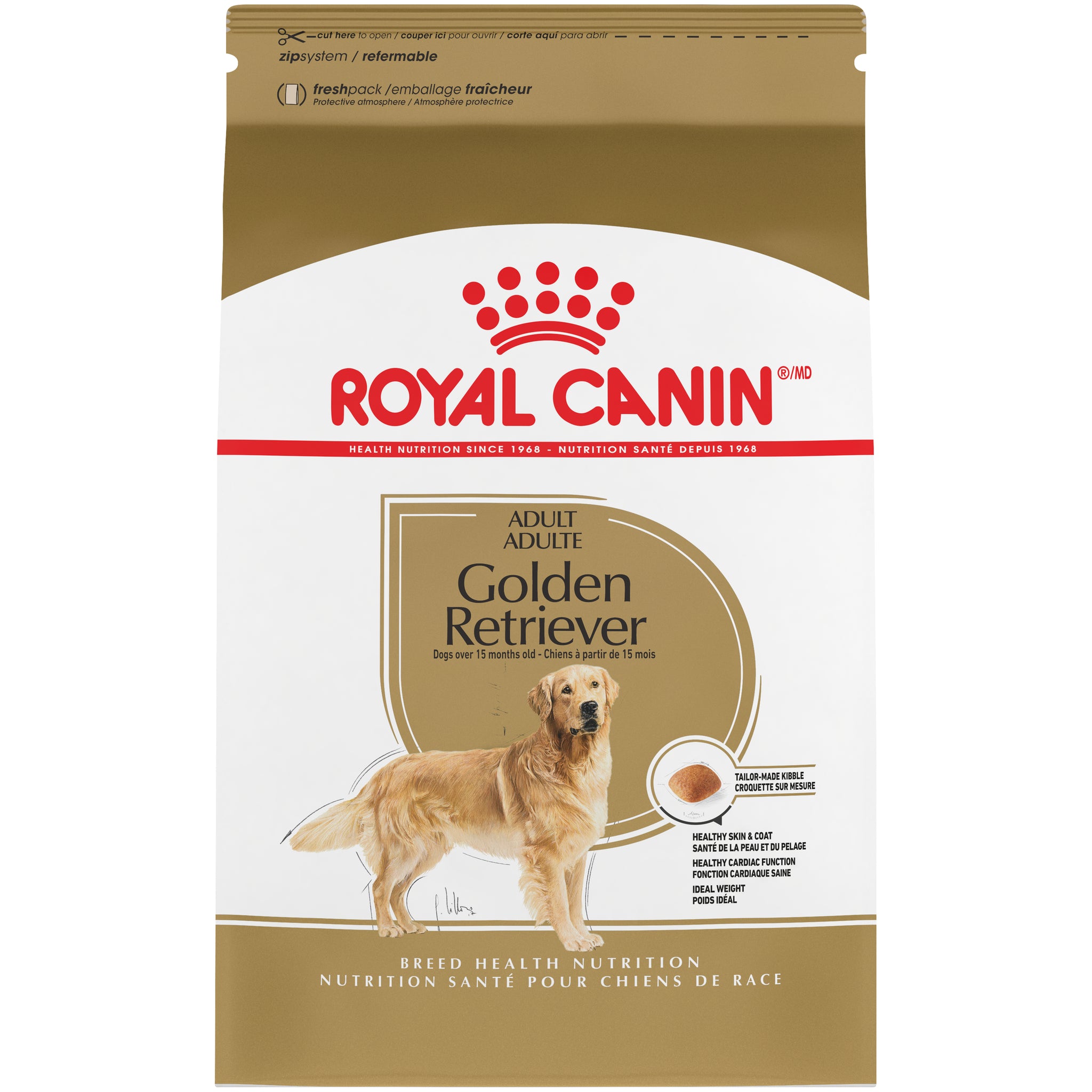 Royal Canin Golden Retriever Adult Dry Dog Food, 30 lbs Bag 30 Lb