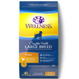 Wellness Large Breed Chicken & Salmon Dry Puppy Food, 30 lbs.