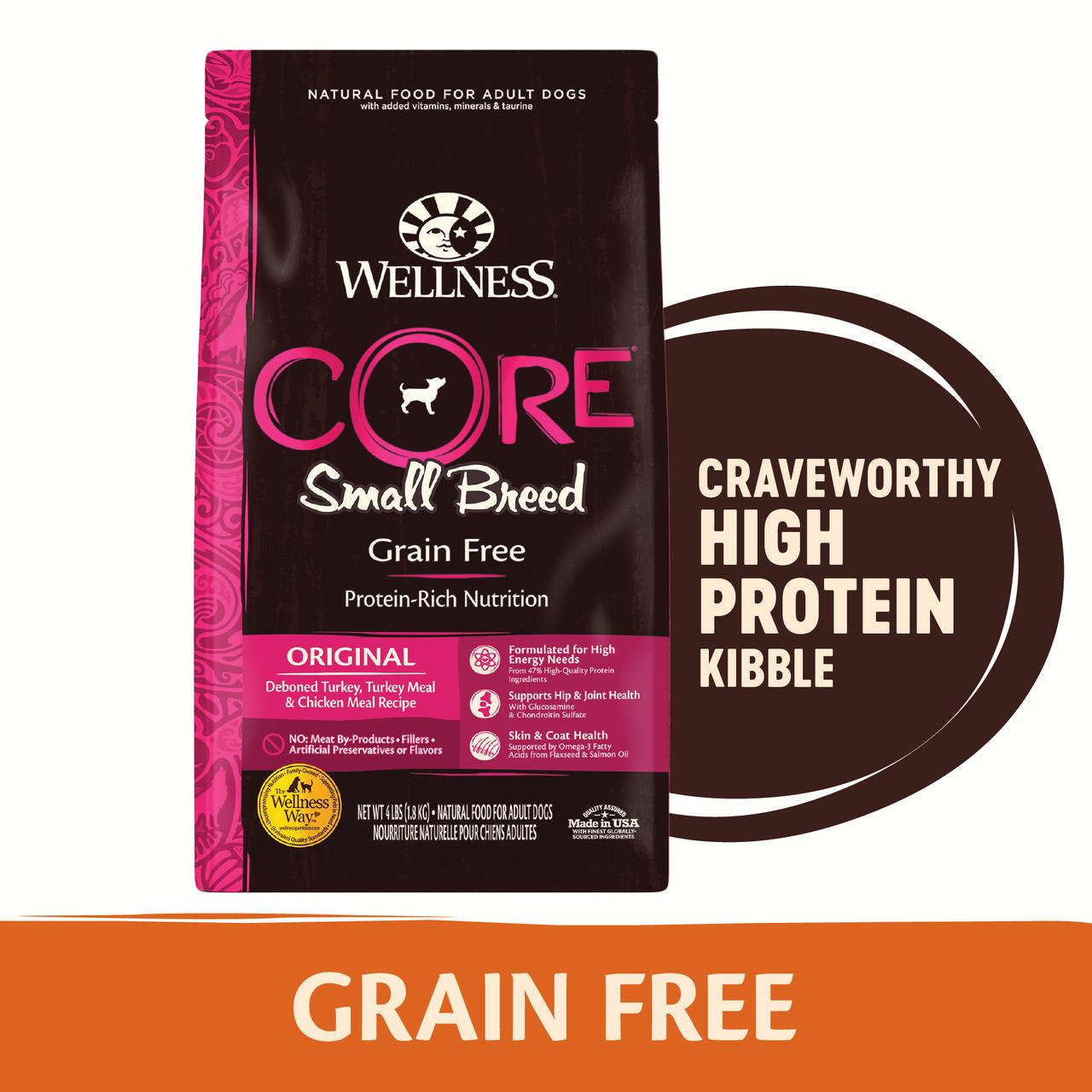 Wellness CORE Small Breed Dry Dog Food, 4 lbs.