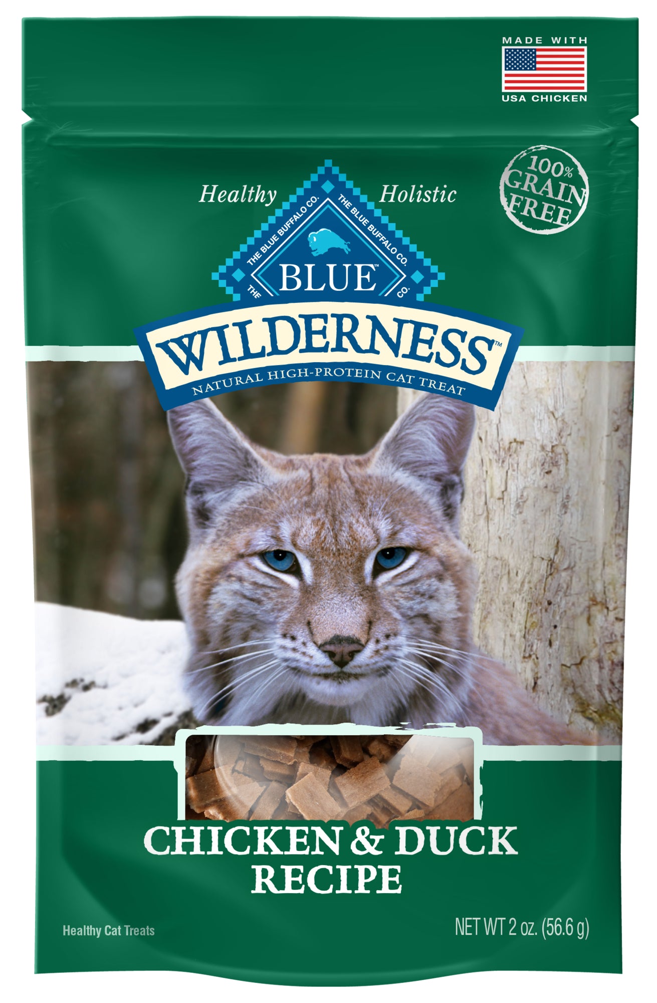 Blue Buffalo Wilderness Chicken & Duck Cat Treats, 2 oz.