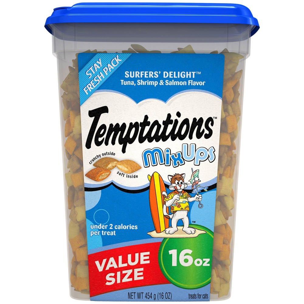 Temptations Mixups Surfer'S Delight Cat Treats, 16 oz