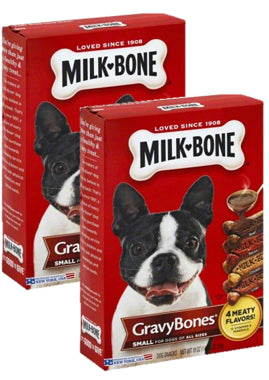 Milk-Bone Biscuits Gravy Bones With Beef, Chicken, Liver And Bacon Flavors Dog Treats - 19 oz