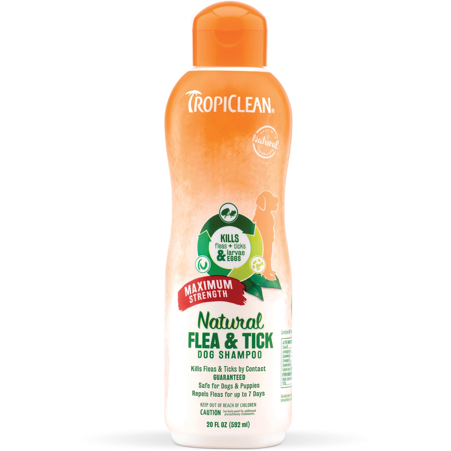 TropiClean Flea & Tick Dog Shampoo, 20 oz.