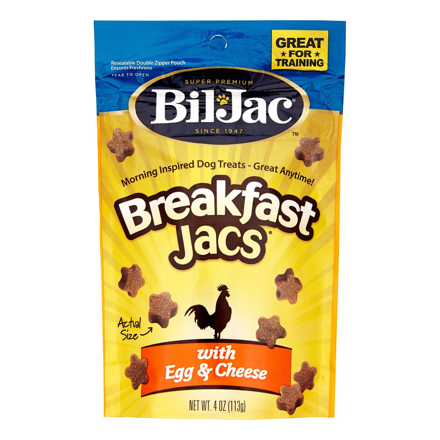 Bil-Jac Breakfast Jacs Egg & Cheese Dog Treats 4oz