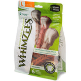 Whimzees Brushzees Large Breed Natural Dental Dog Chews, 6 Count