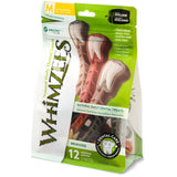 Whimzees Brushzees Medium Breed Natural Dental Dog Chews, 12 Count