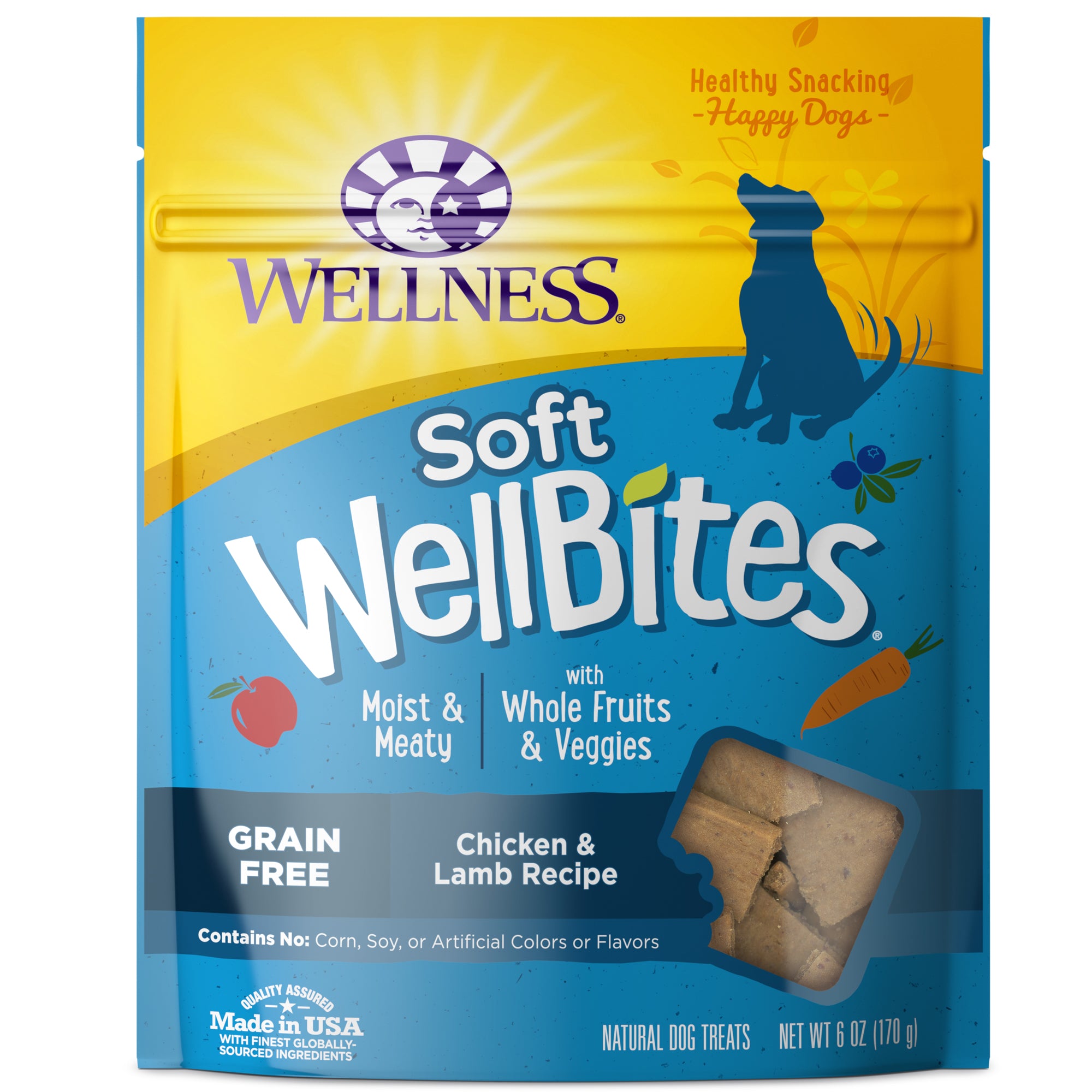 Wellness Chicken & Lamb Grain-Free Dog Treats, 6 oz.