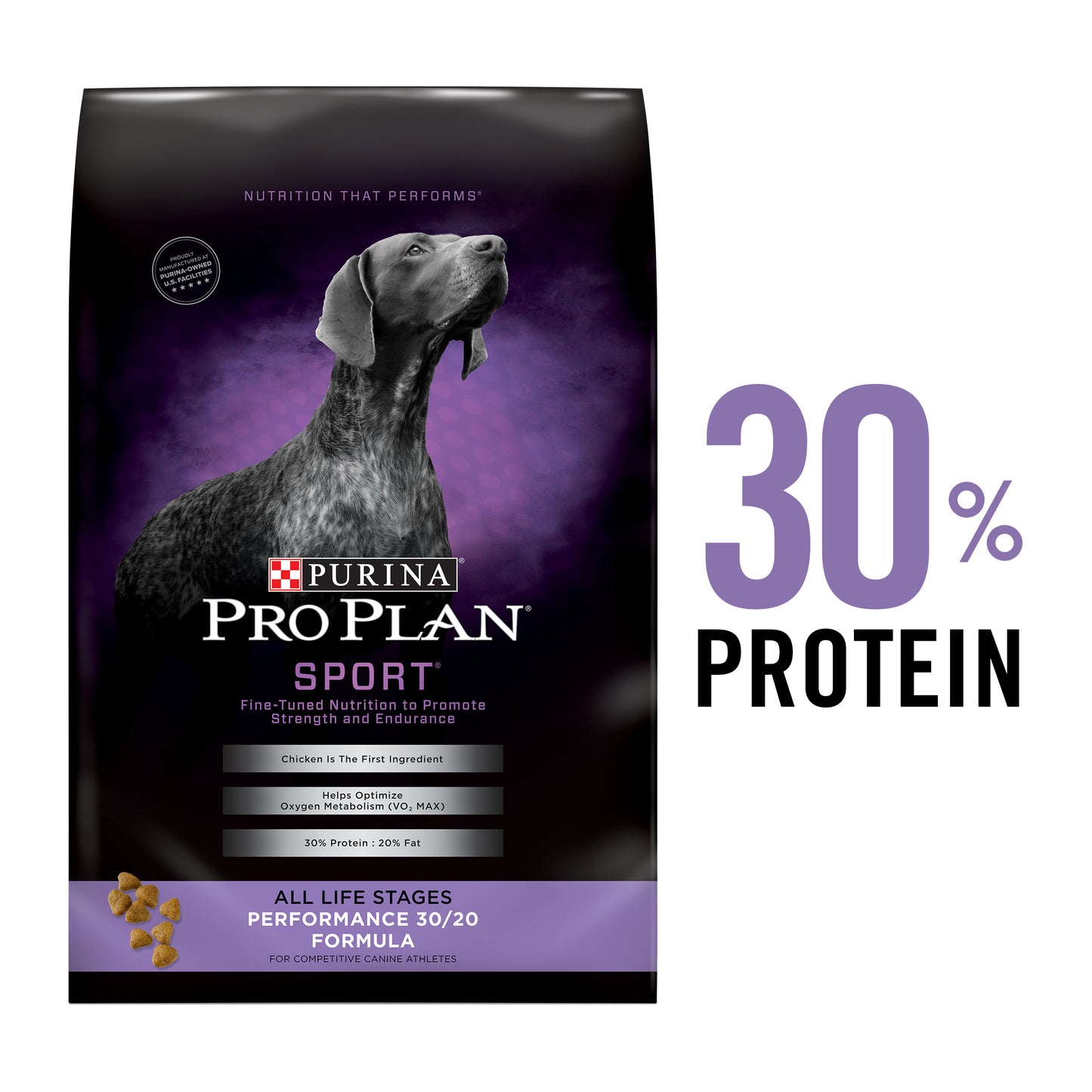 Purina Pro Plan Sport Performance 30/20 Chicken & Rice Dry Dog Food, 37.5 lbs.