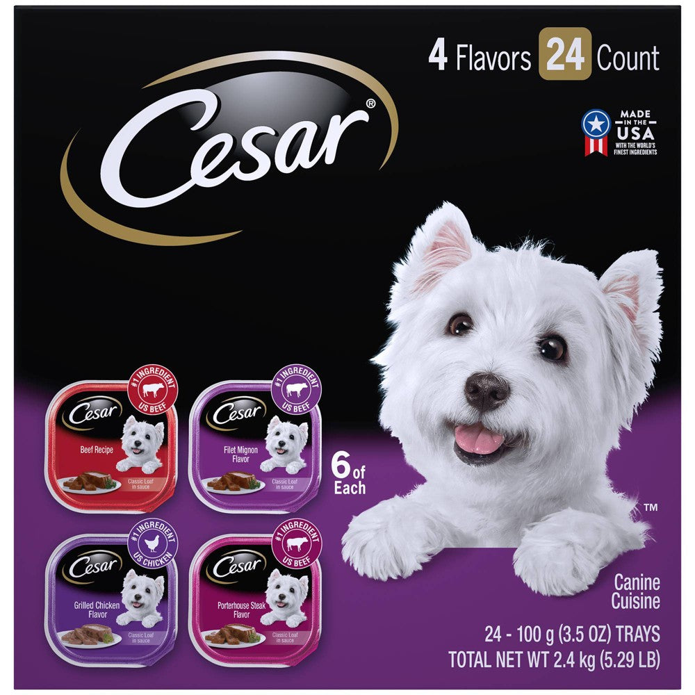 Cesar Wet Dog Food, 3.5 oz. (24 Pack)