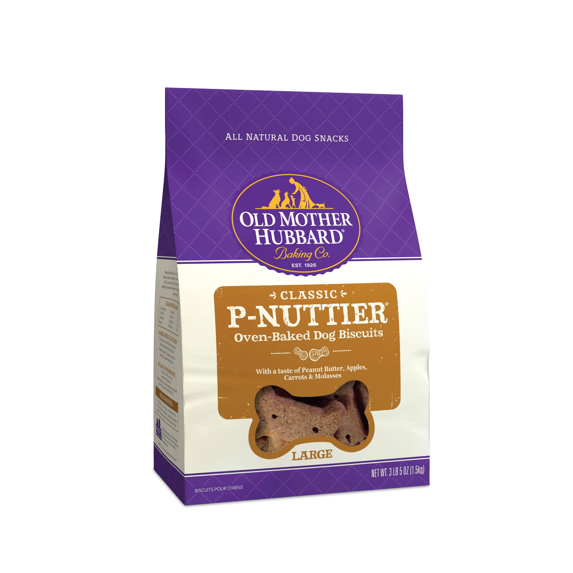 Old Mother Hubbard Puppy-Nuttier Peanut Butter Dog Biscuits, 3 lbs.