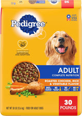 Pedigree Adult Complete Roasted Chicken, Rice & Vegetable Flavor Dry Dog Food, 3.5 lbs.