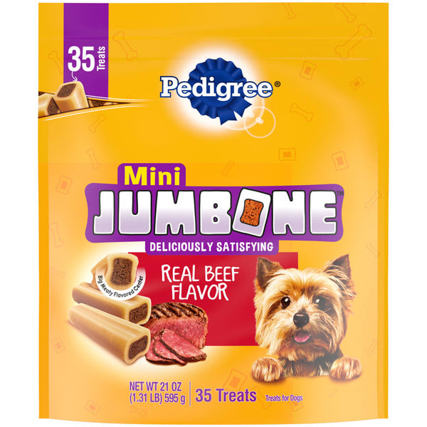 Pedigree Mini Jumbone Beef Flavor Dog Treats, 21 oz.