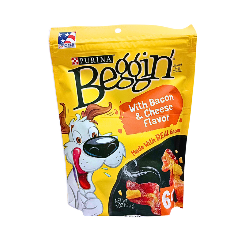 Purina Beggin' Strips Bacon & Cheese Flavor Dog Treats, 6 oz.