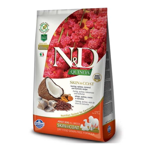 Farmina N&D Quinoa Skin & Coat Herring & Coconut Dry Dog Food, 15.4 lbs.