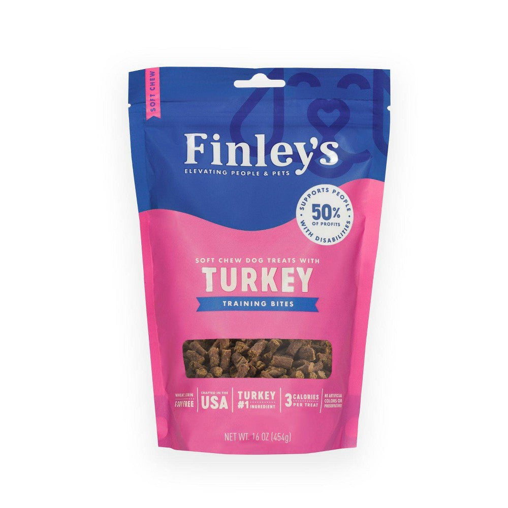 Finley'S Turkey Soft Training Bite Dog Treats - 16 oz