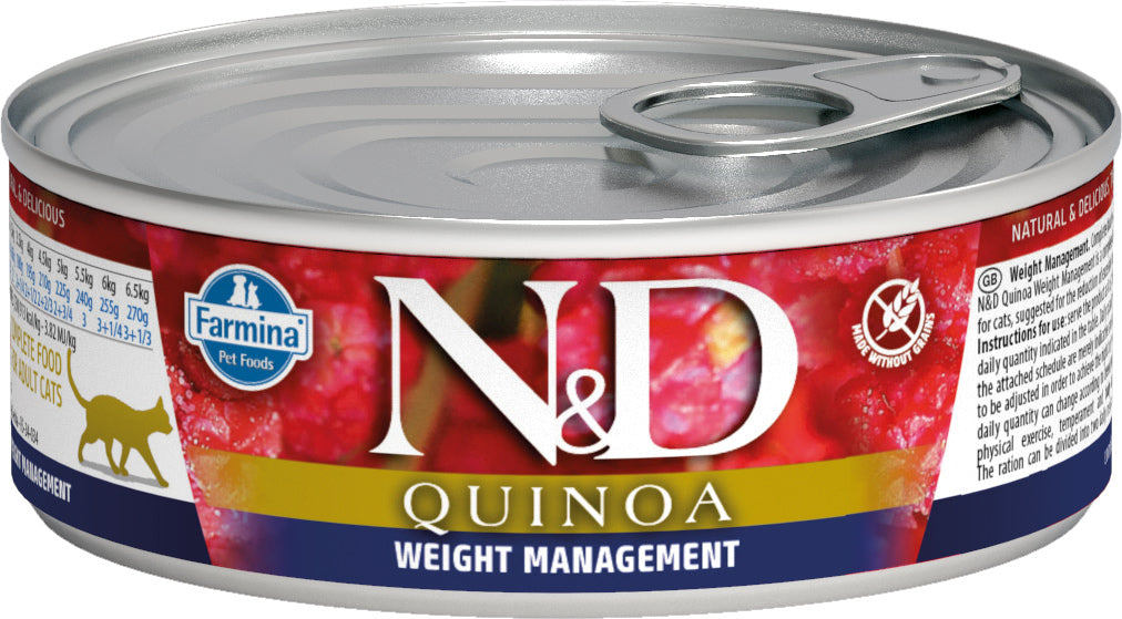 Farmina N&D Canned Cat Food Quinoa Weight Management 2.5 oz