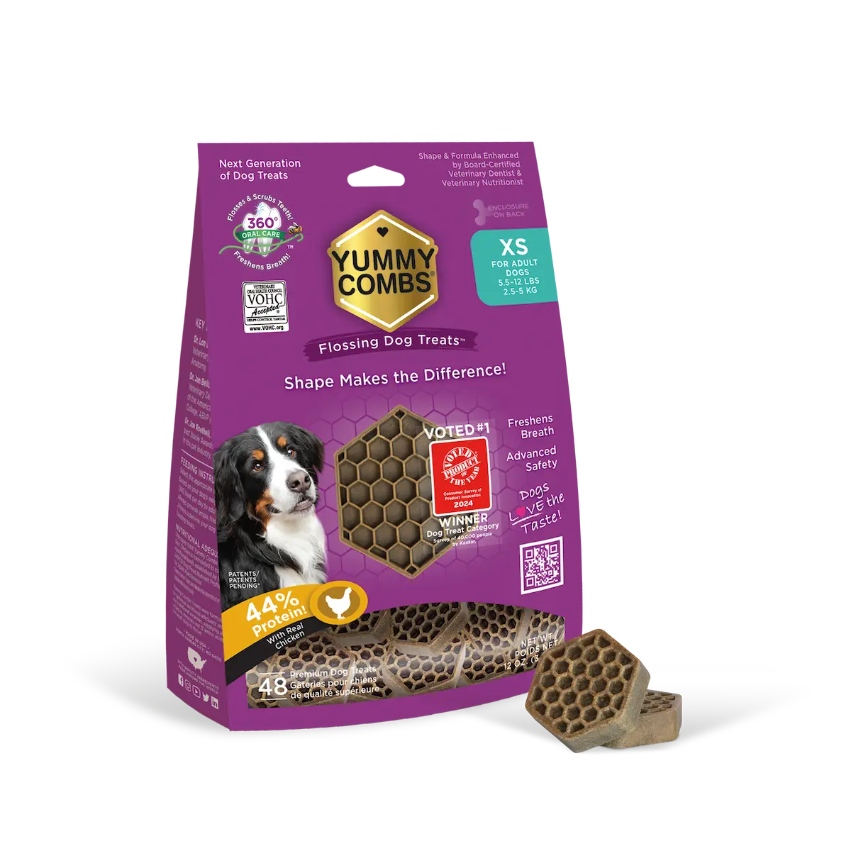 Yummy Combs Extra Small Dog Dental Treats (48 Count)