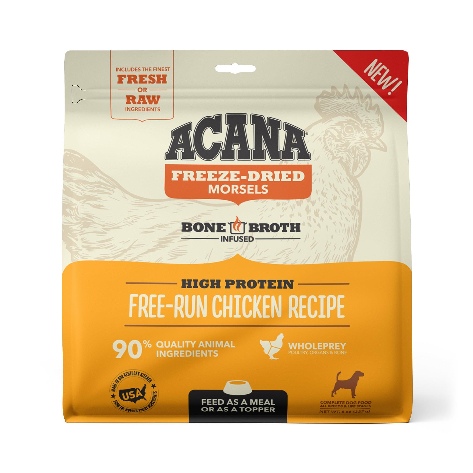 Acana Freeze Dried Chicken Morsels Dog Food, 8 oz