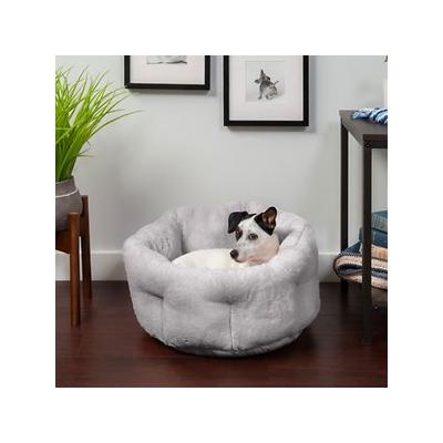 Furhaven Small Warming Hi Low Cuddler Dog Bed, Gray