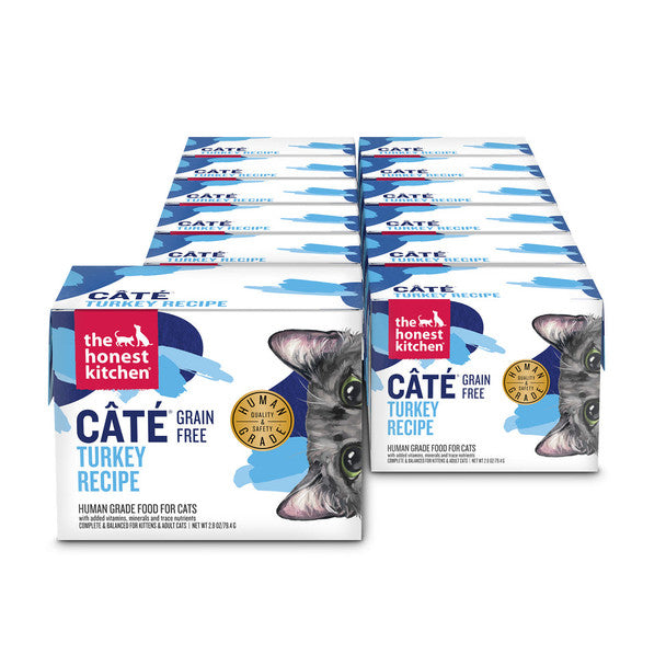 The Honest Kitchen Grain-Free Turkey Pate Wet Cat Food, 2.8 oz. (12 Pack)