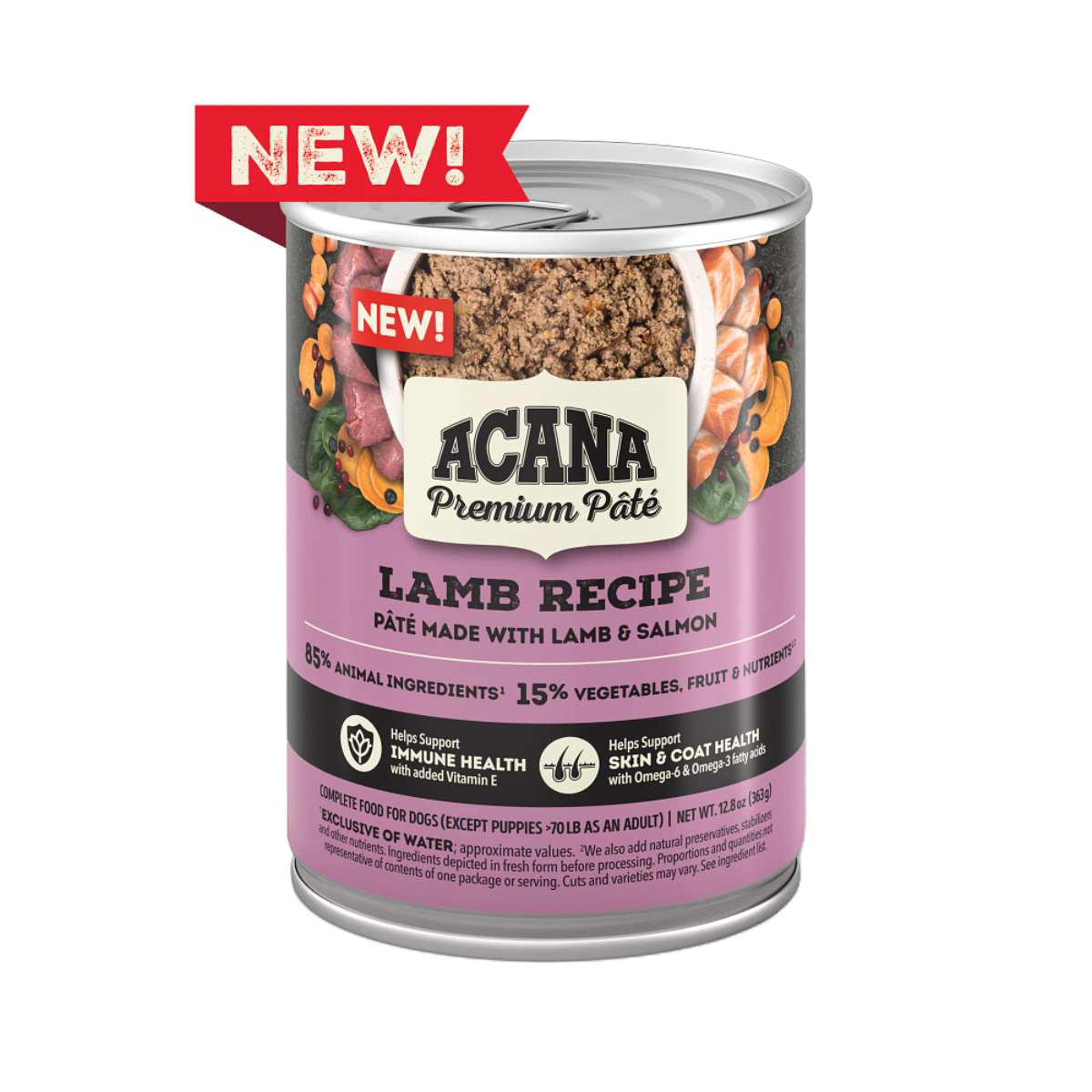Acana Premium Pate Lamb Recipe Wet Dog Food, 12.8 oz Can