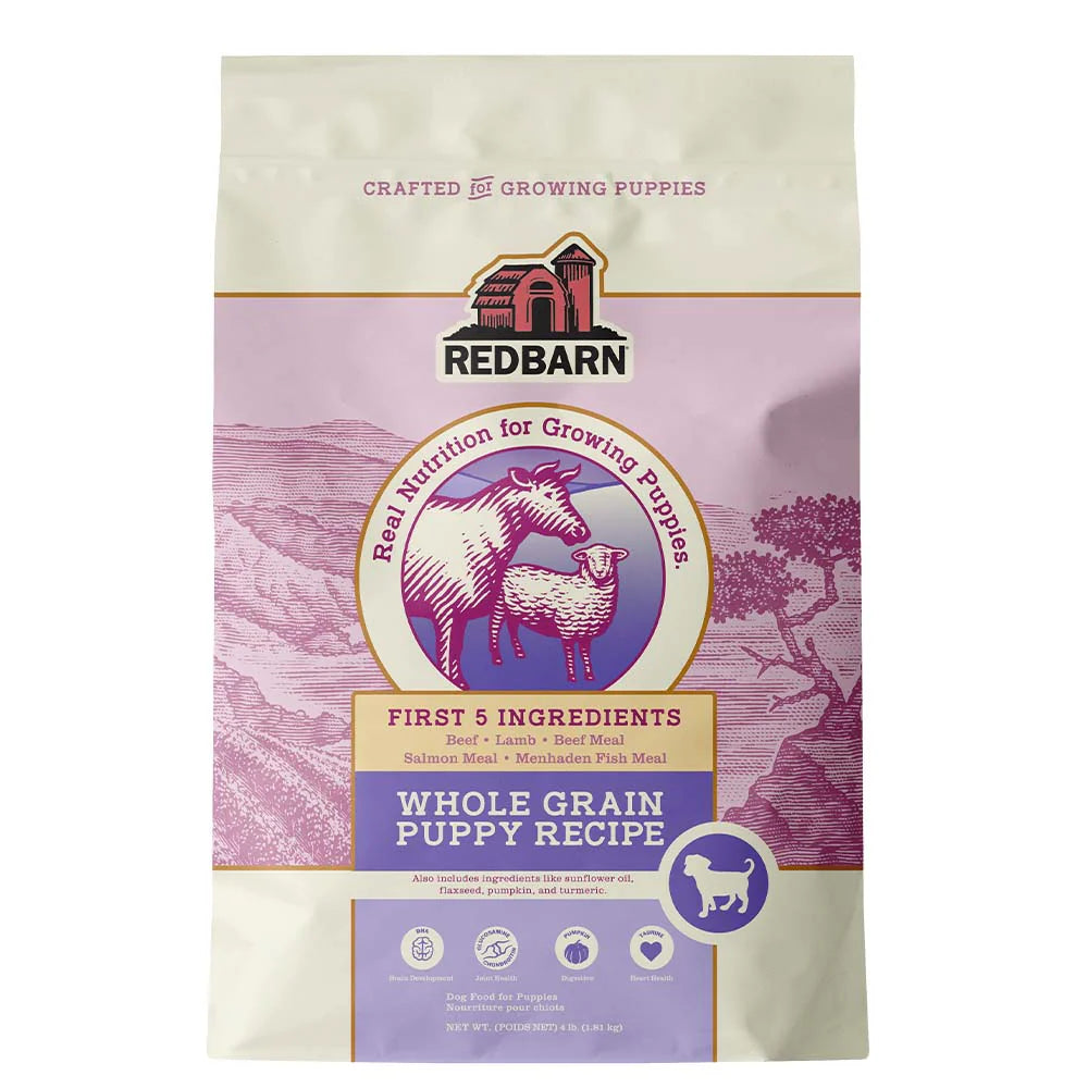 Redbarn First-Five Kibble Puppy Beef & Lamb Recipe Dry Dog Food 4lb