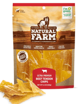 Natural Farm Odor-Free Beef Tendon Chips Dog Treats, 5.2 oz.