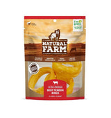 Natural Farm Beef Tendon Rings, 3-4 in.