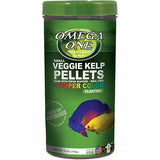 Omega One Super Veggie Kelp Pellets Floating Algae Grazers Fish Food, 6.5-oz Jar