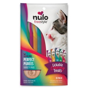 Nulo FreeStyle Grain-Free Cat Puree Variety Pack, 0.5 oz. (10 Count)