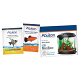 Aqueon 5 Gal Mini Bow Led Smartclean Kit Black Cat