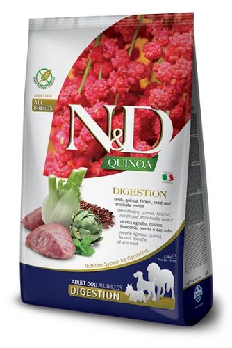 Farmina N&D Quinoa Digestion Lamb & Fennel Mini Adult Dry Dog Food, 5.5 lbs.