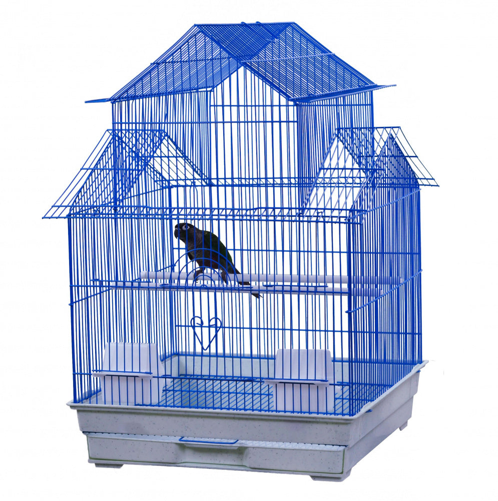 A&E Cage House Top Bird Cage Blue, 18 x 18 x 27 in.