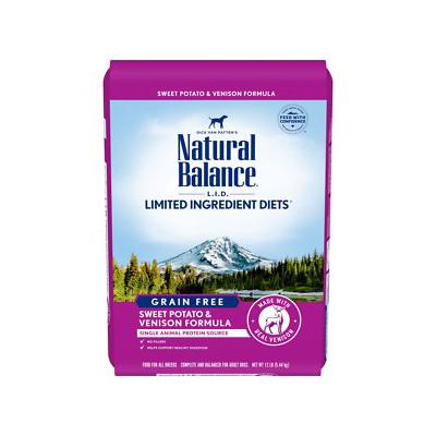 Natural Balance Limited Ingredient Sweet Potato & Venison Dry Dog Food, 12 lbs.