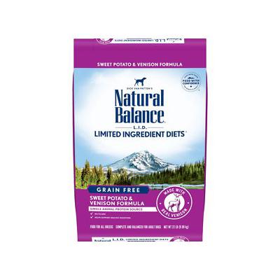 Natural Balance Limited Ingredient Sweet Potato & Venison Grain-Free Dry Dog Food, 22 lbs.