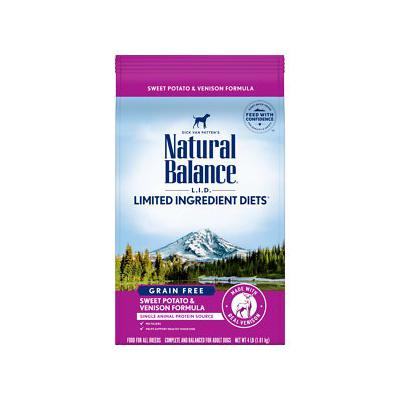 Natural Balance Limited Ingredient Sweet Potato & Venison Dry Dog Food, 4 lbs.