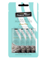 Fussie Cat Tuna with Prawns Puree Lickable Cat Treats, 2 oz.
