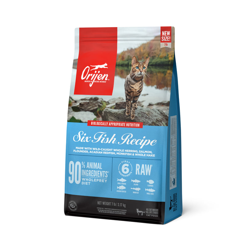 Orijen Six Fish Dry Cat Food, 7 lbs.