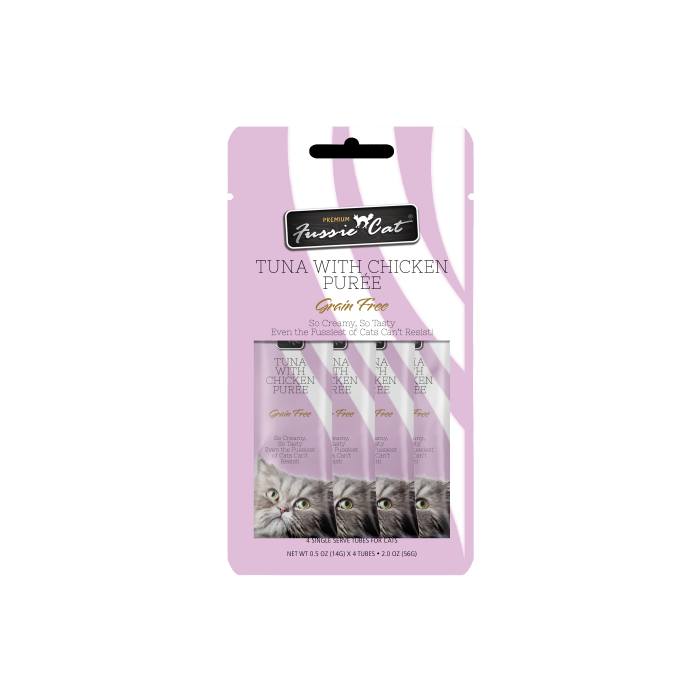 Fussie Cat Tuna with Chicken Puree Lickable Cat Treats