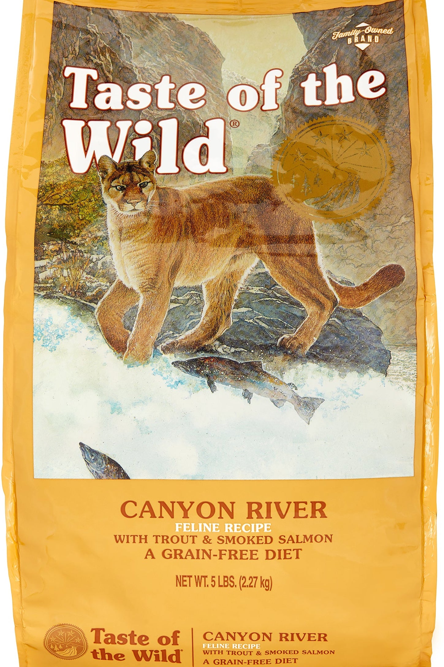 Taste of the Wild Canyon River Trout & Salmon Dry Cat Food, 5 lbs.