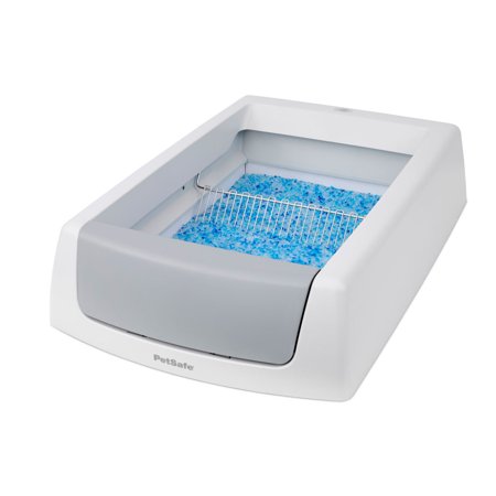 ScoopFree Crystal Classic Self-Cleaning Cat Litter Box, Gray