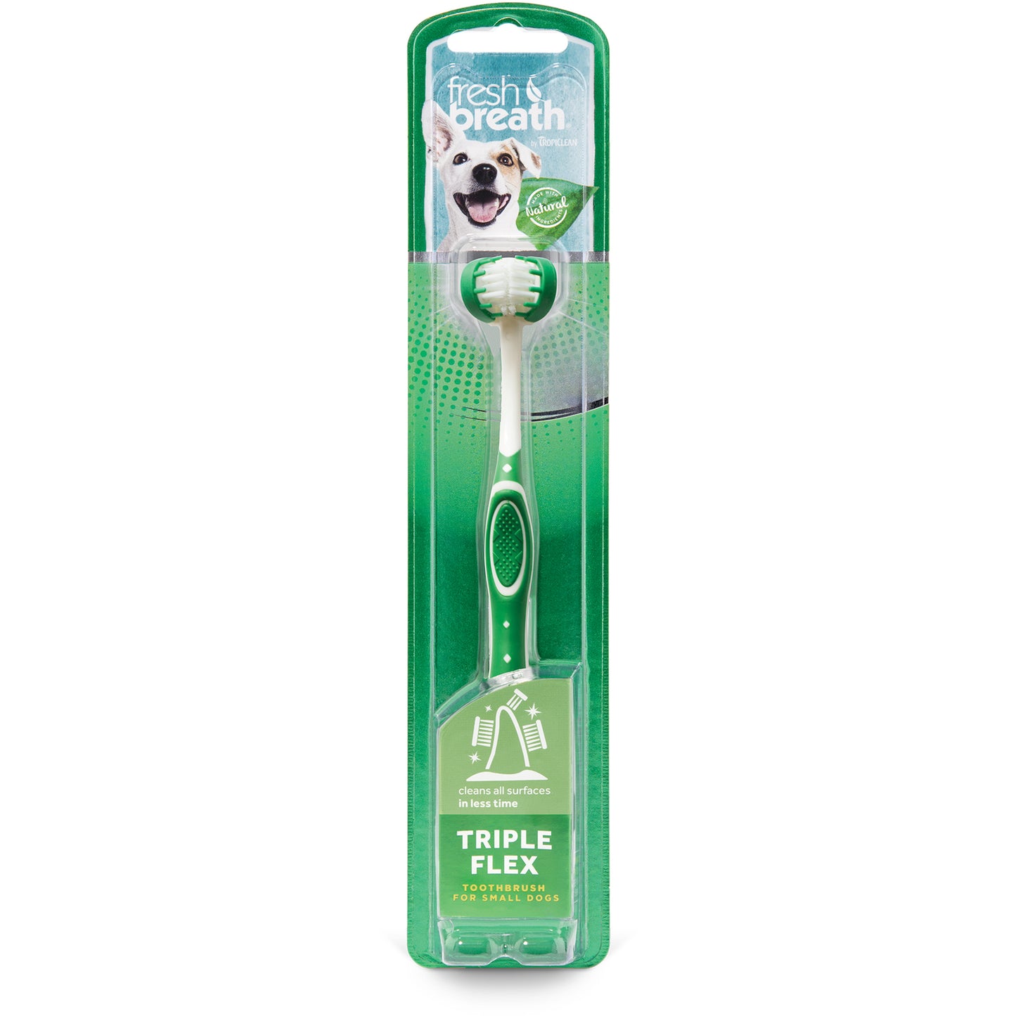 TropiClean TripleFlex Toothbrush for Small Dogs & Cats