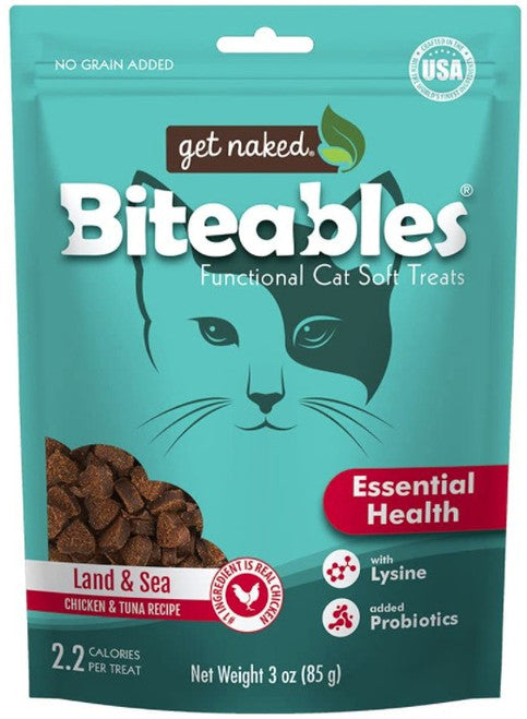 Get Naked Land & Sea Recipe Soft Cat Treats, 3 oz.