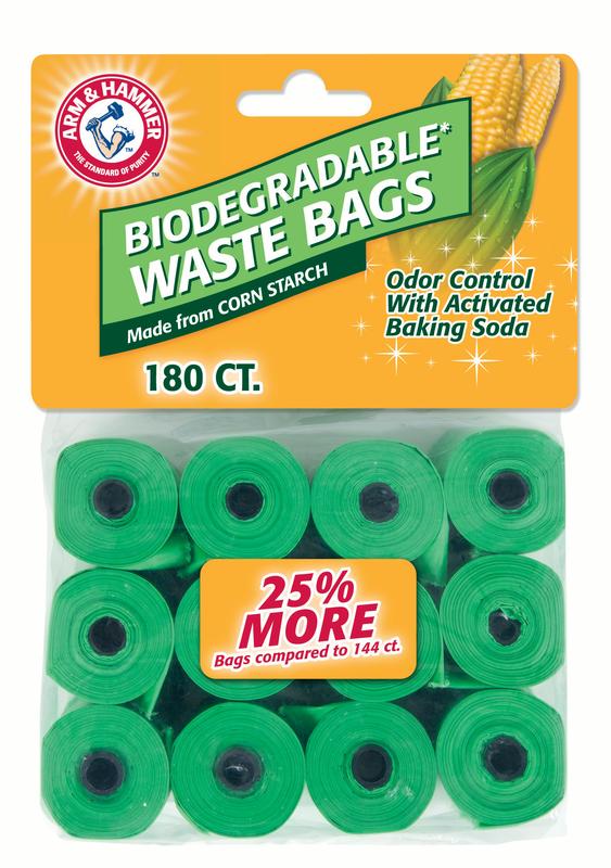 Arm & Hammer Natural Odor Control Dog Waste Bags, 180 Count