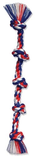 Mammoth Flossy Chews 5-Knot Tug Rope Dog Toy, 72 in.